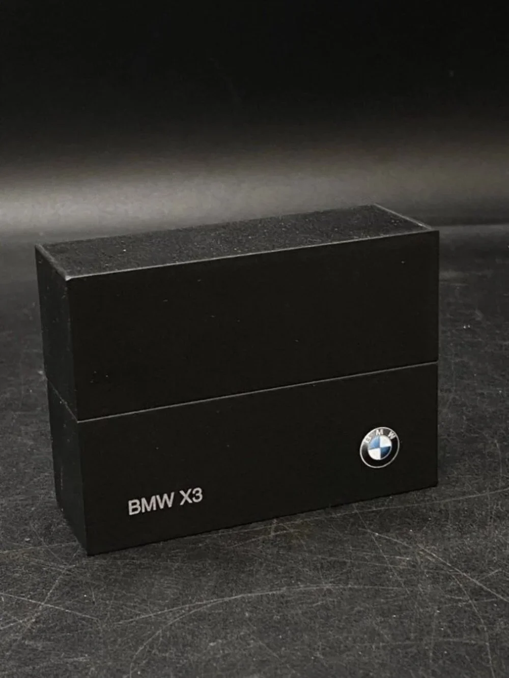 BMW X3 Blue Mini Car 1:87 Scale Miniature Black Box Folding Hidden READ